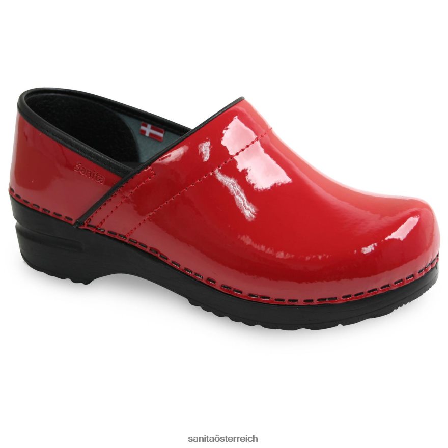 Rot Frauen Sanita Schuhe 0H42V2106 Profi. Patent